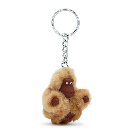 Kipling Sven Extra Small Iconic Monkey Keychain Accessories Caramel Beige | CA 1974MQ